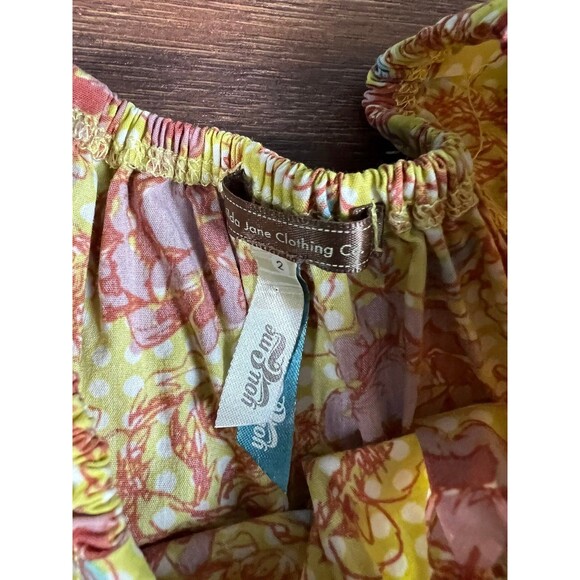 Matilda Jane Girls Size 2 Lovely West Palm Peasant Top! You and Me Line! - Picture 2 of 6